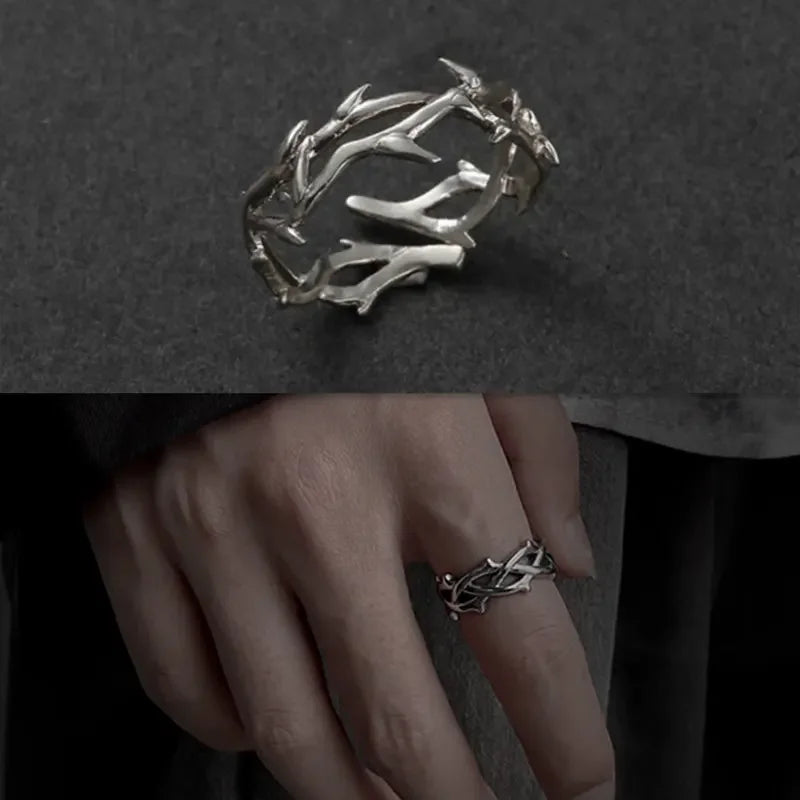 Rose Thorn Couple Ring