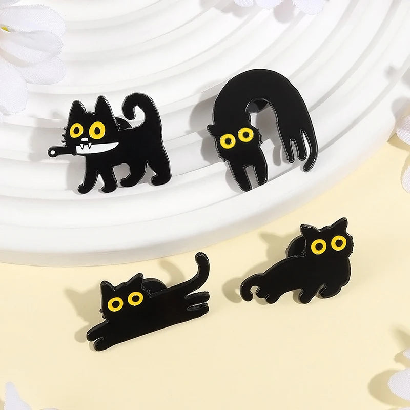 Black Cat Enamel Pin