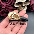 Raven Skull Hair Clip