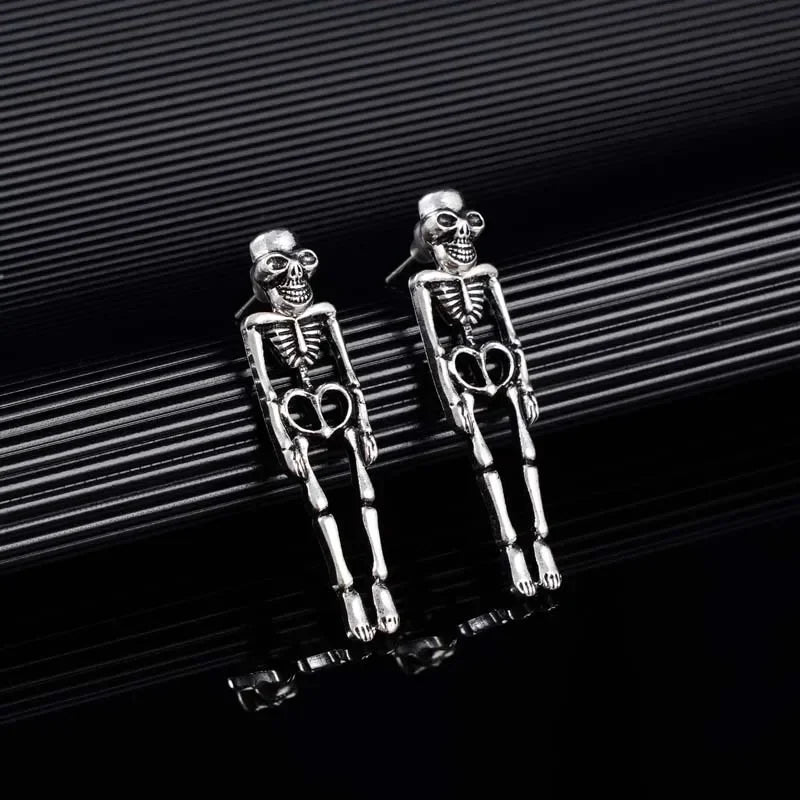 Halloween Skull Drop Earrings