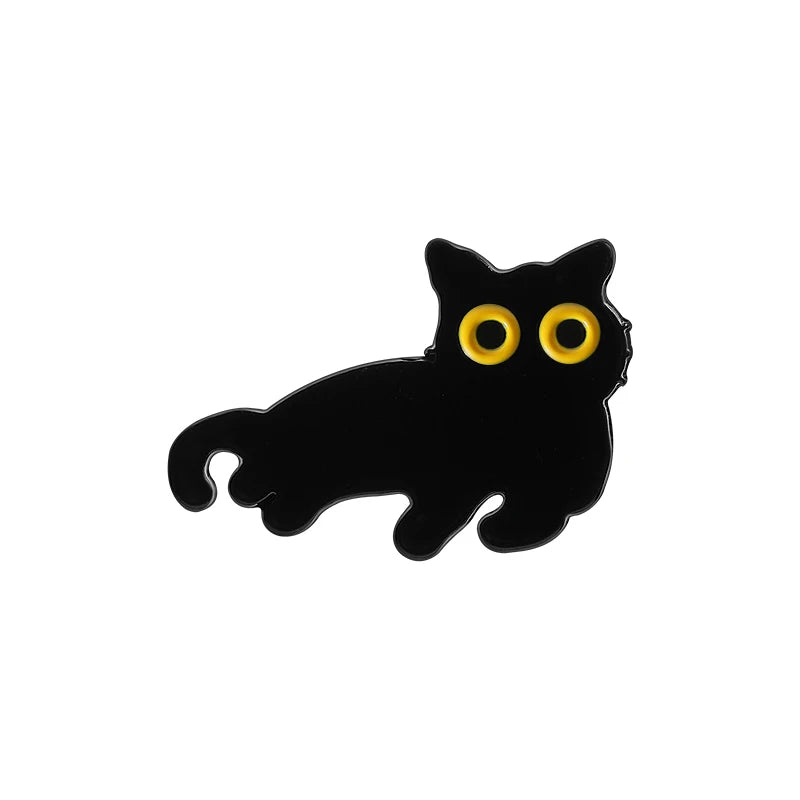 Black Cat Enamel Pin