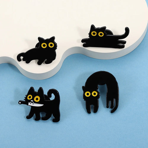 Black Cat Enamel Pin