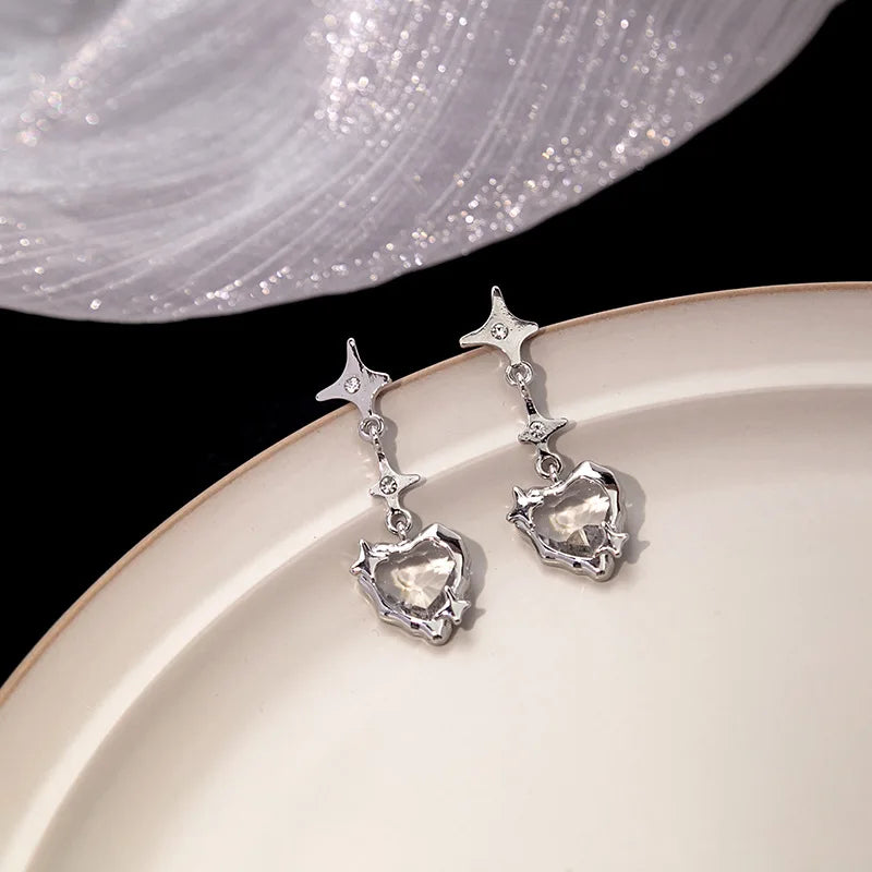 Gothic Cross Drop Earrings