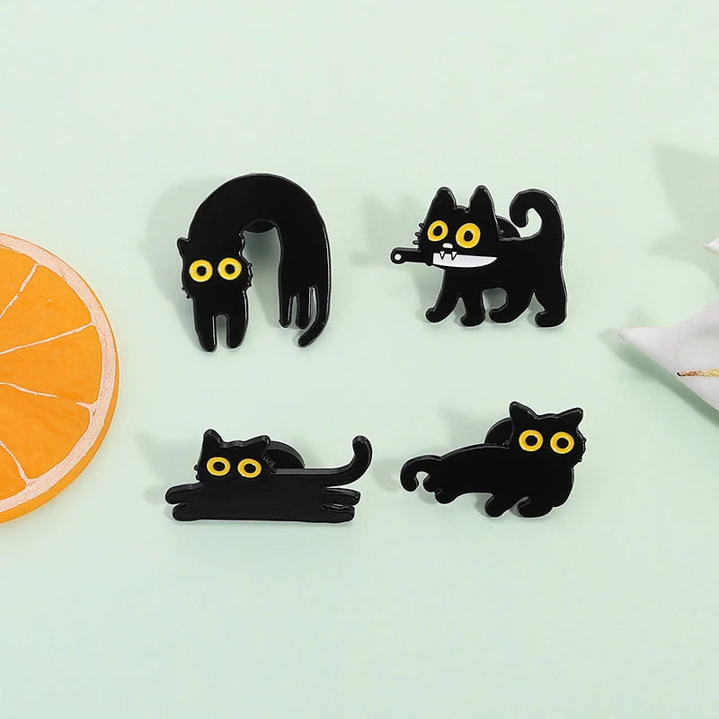 Black Cat Enamel Pin