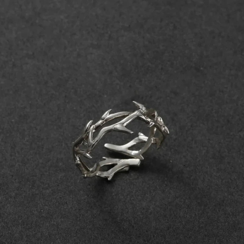 Rose Thorn Couple Ring
