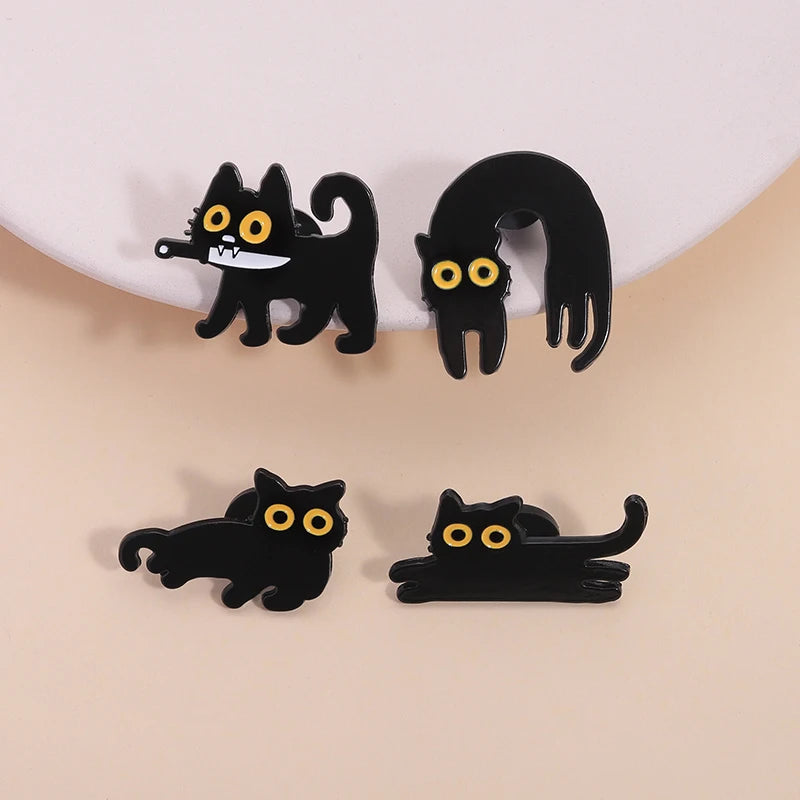 Black Cat Enamel Pin