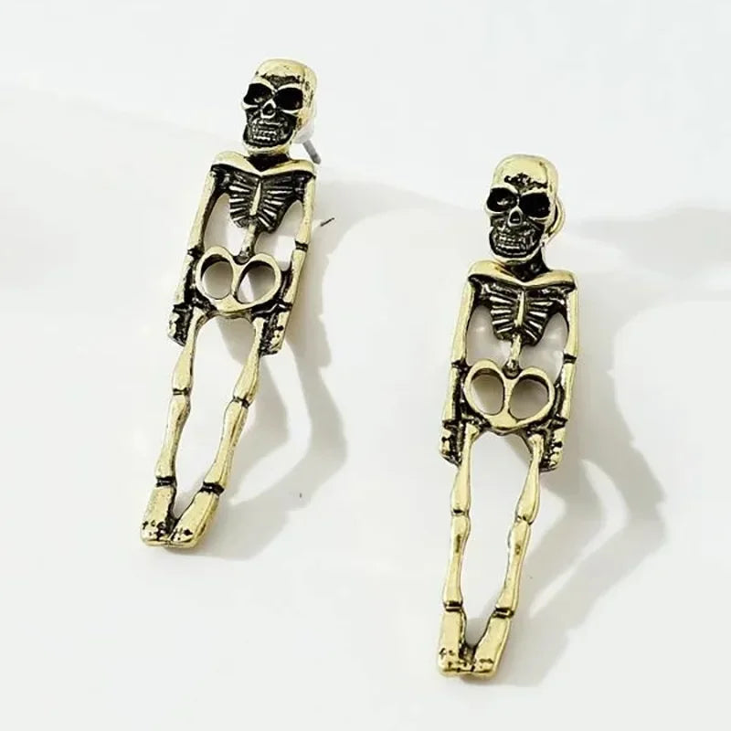Halloween Skull Drop Earrings
