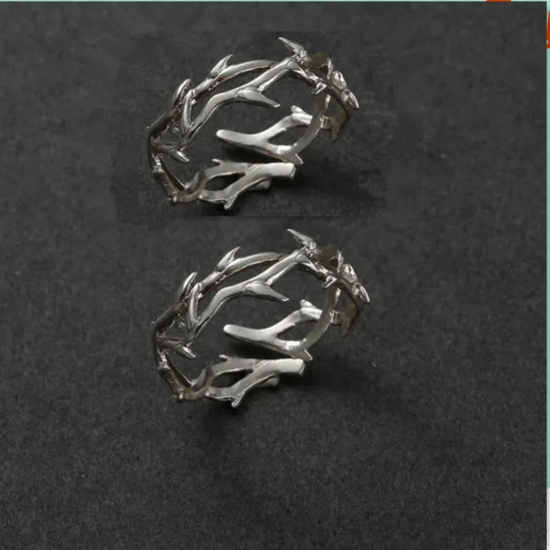 Rose Thorn Couple Ring