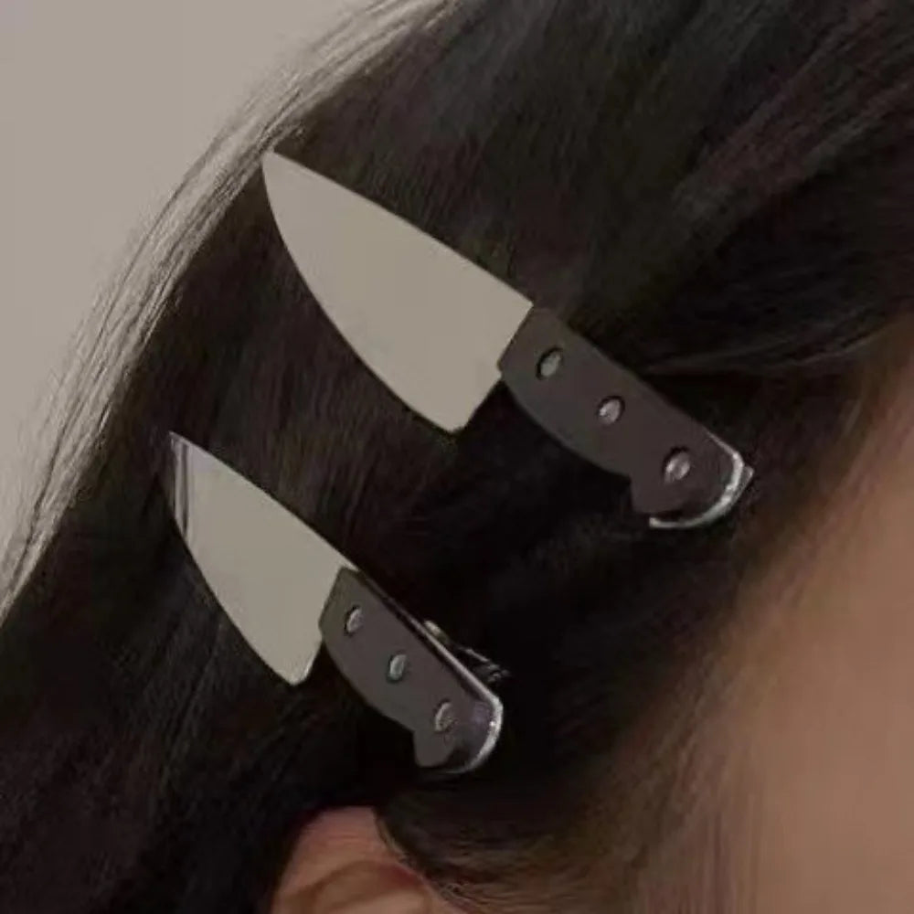 Gothic Knife Hair Clips