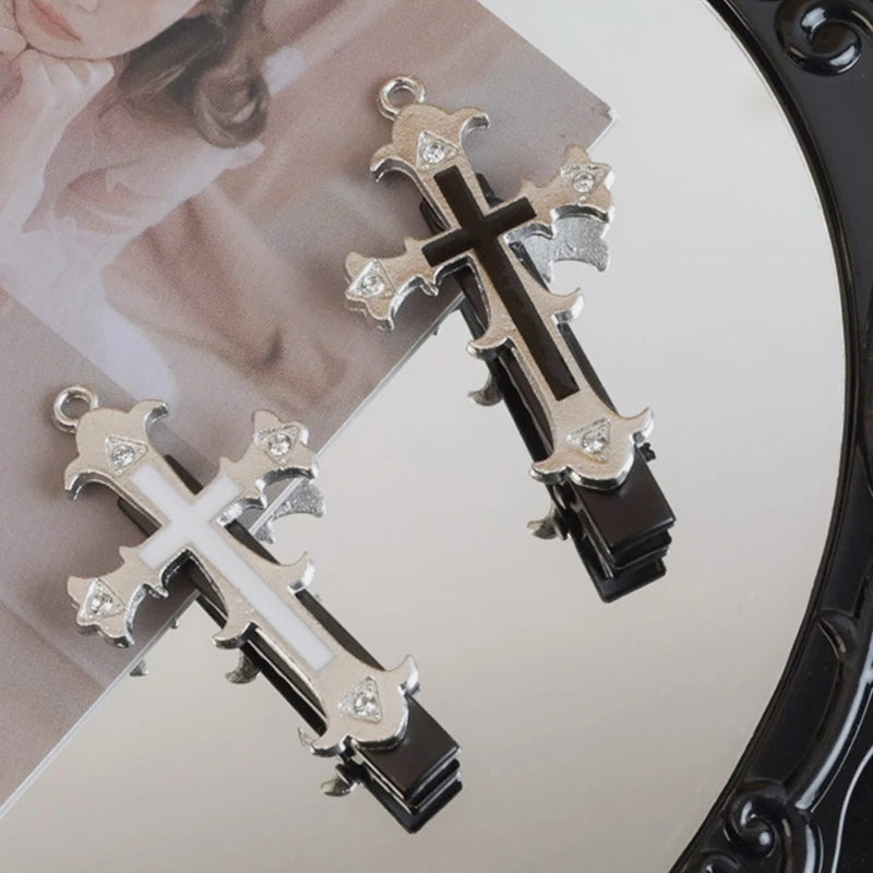 Gothic Cross Hair Clip