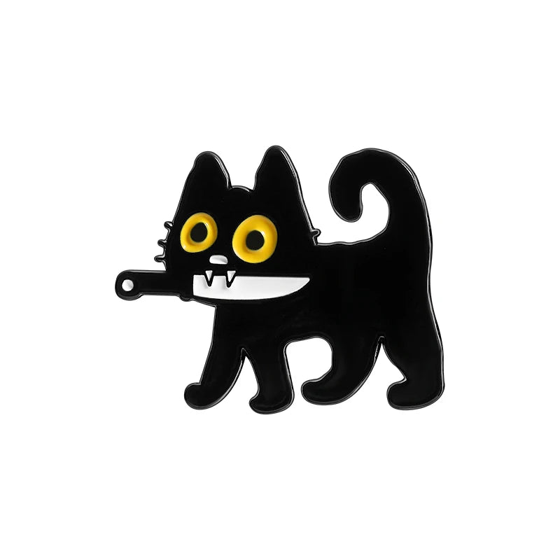Black Cat Enamel Pin