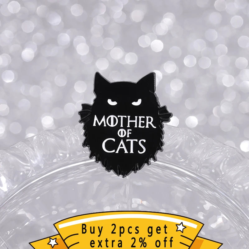 Mother of Cats Enamel Pin