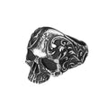 Skull Biker Ring