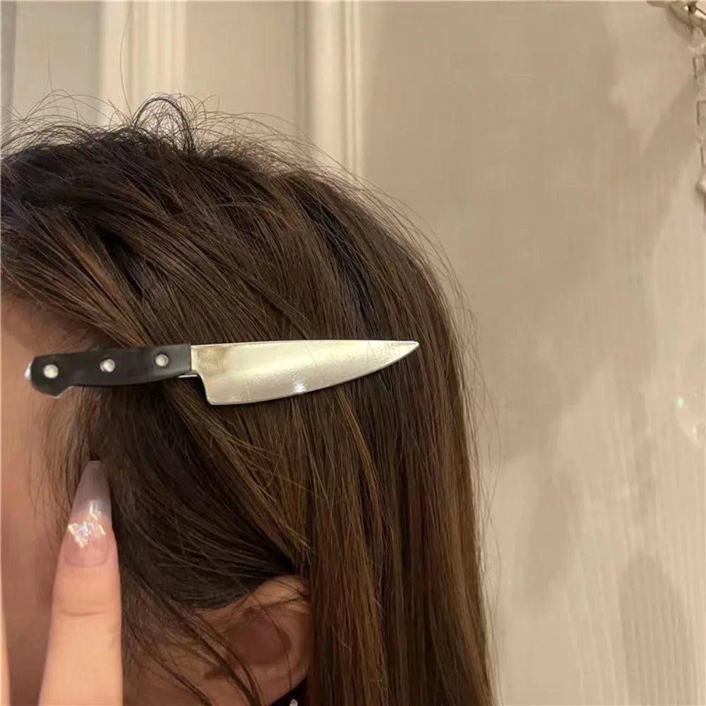 Gothic Knife Hair Clips