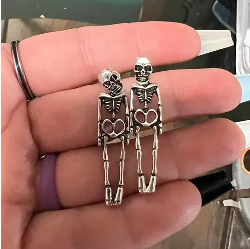 Halloween Skull Drop Earrings