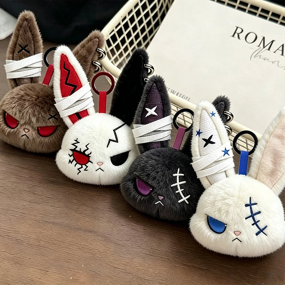 Gothic Bunny Keychain
