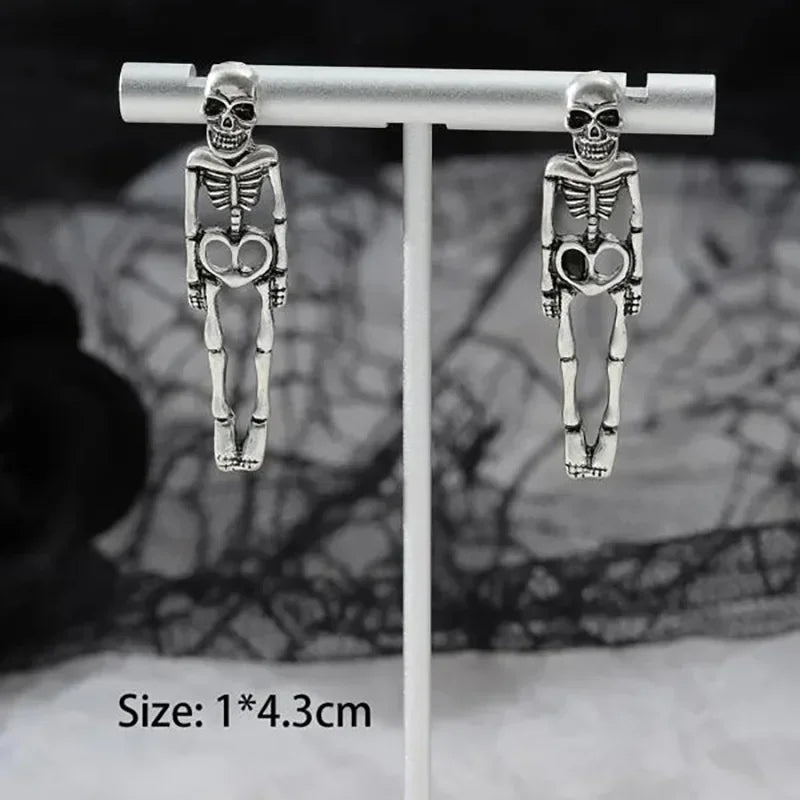 Halloween Skull Drop Earrings