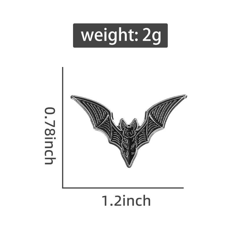 Bat Enamel Pin Set