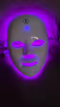 7 Colors Led Facial Mask With Neck Red Light Therapy Mask For Skin Tightening Lifting Anti-aging Bio-Light Beauty Whitening Home